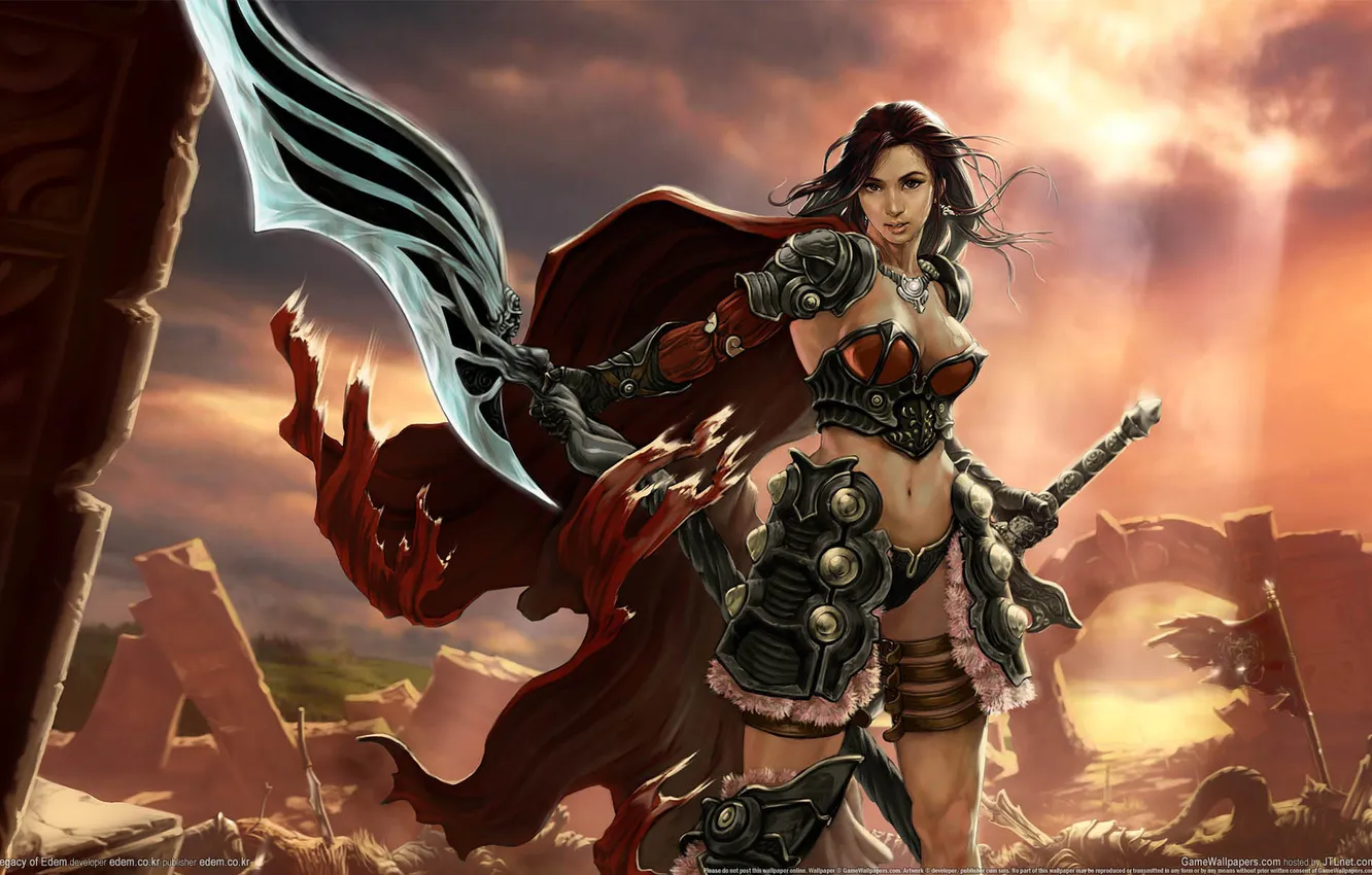 Photo wallpaper girl, warrior, Legacy of Edem