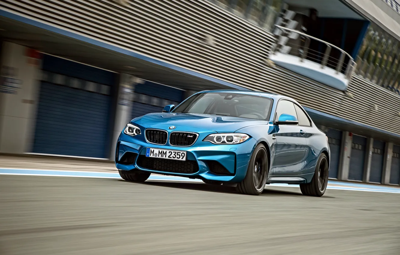 Photo wallpaper BMW, coupe, speed, track, BMW, F87