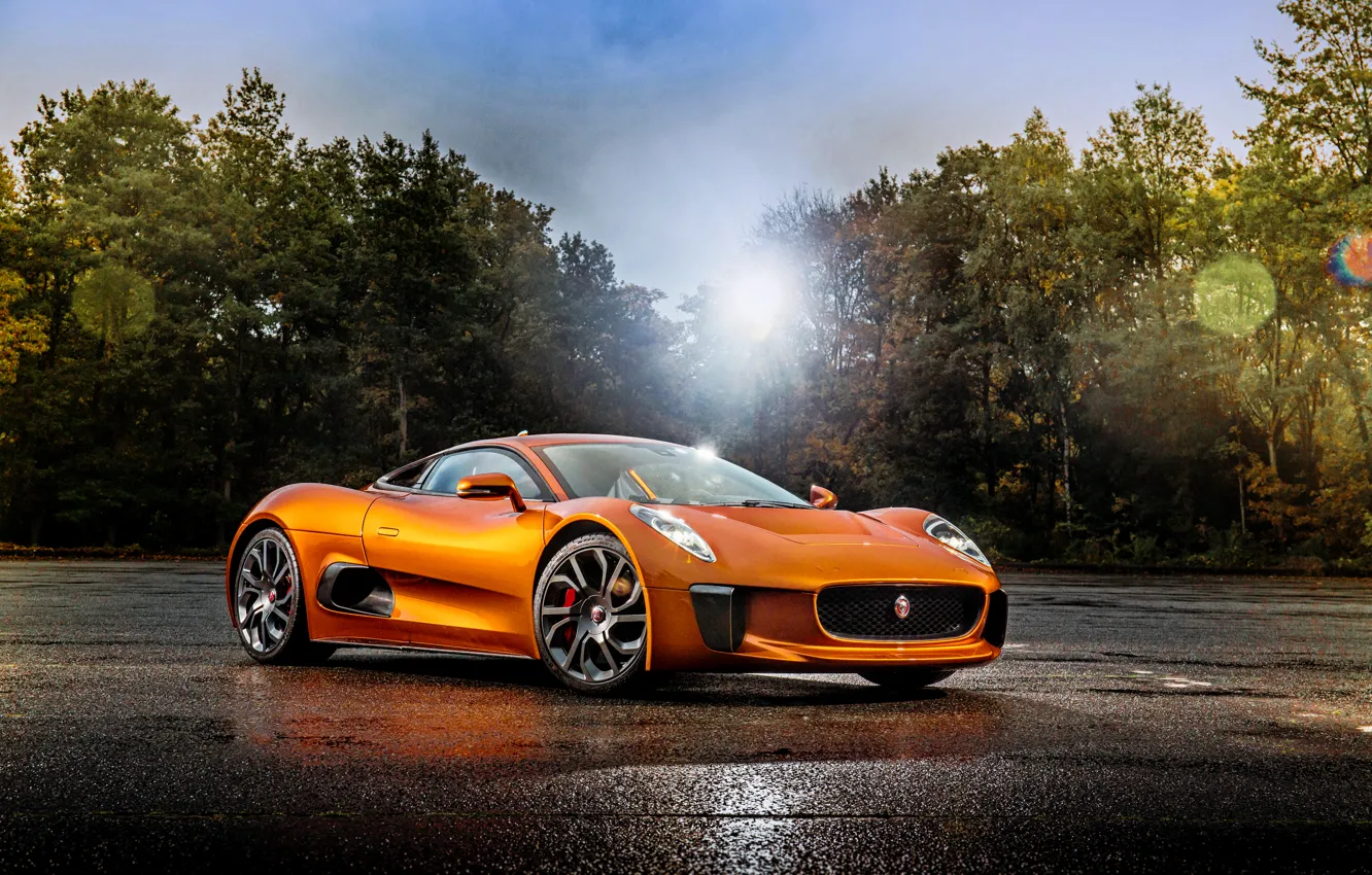 Photo wallpaper Jaguar, range, Jaguar, supercar, C-X75, 007 Spectre