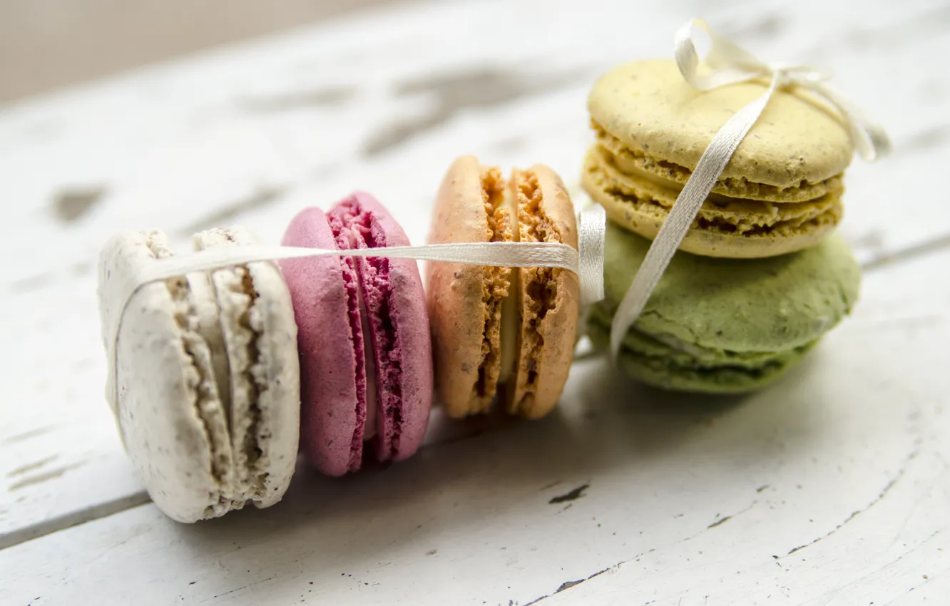 Photo wallpaper colorful, sweet, dessert, macaroon, macaron, macaroon