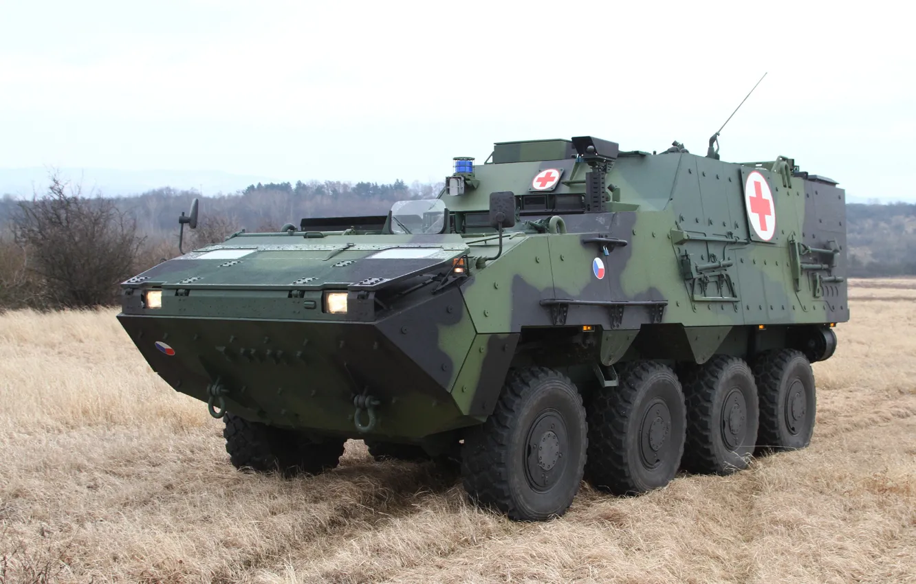 Photo wallpaper machine, armored, Pandur II, sanitary evacuation