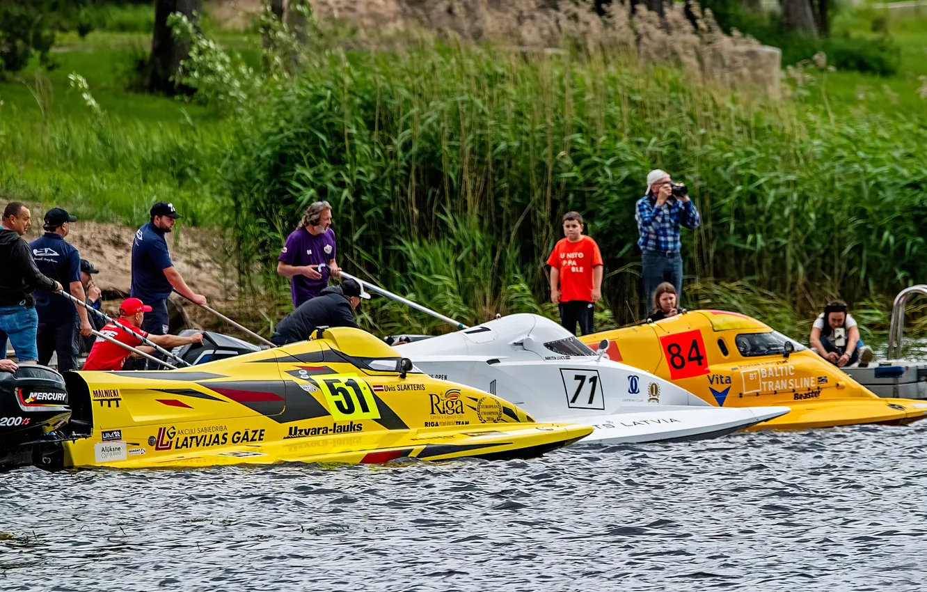 Photo wallpaper race, boat, speed