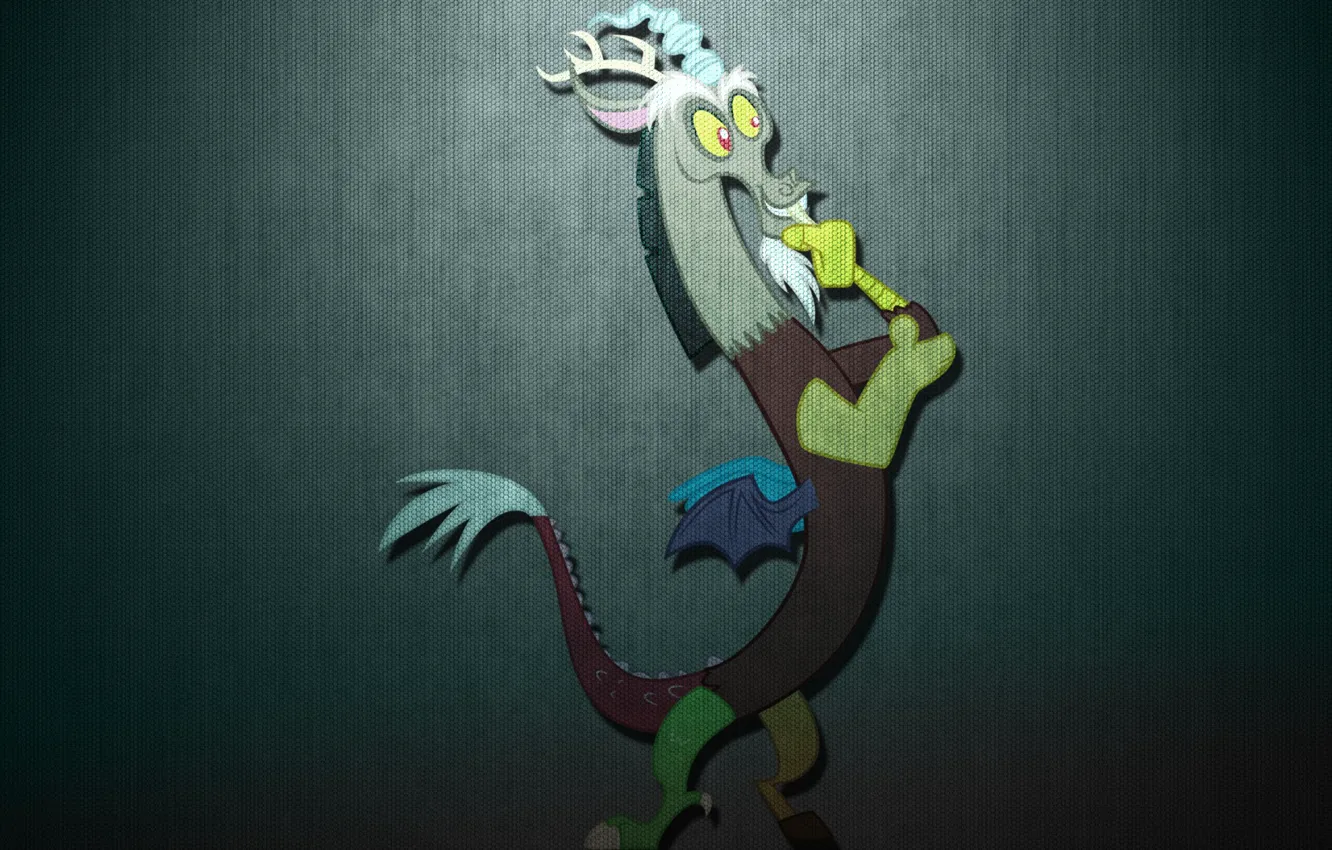 Photo wallpaper carbon, My Little Pony, minor, Discord