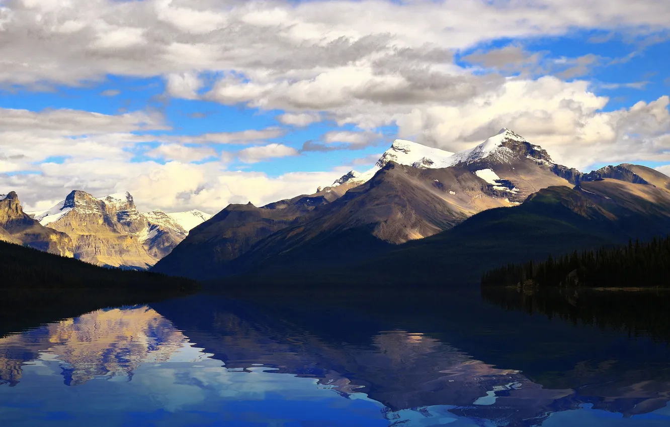 Photo wallpaper water, landscape, mountains, lake, photo, Wallpaper
