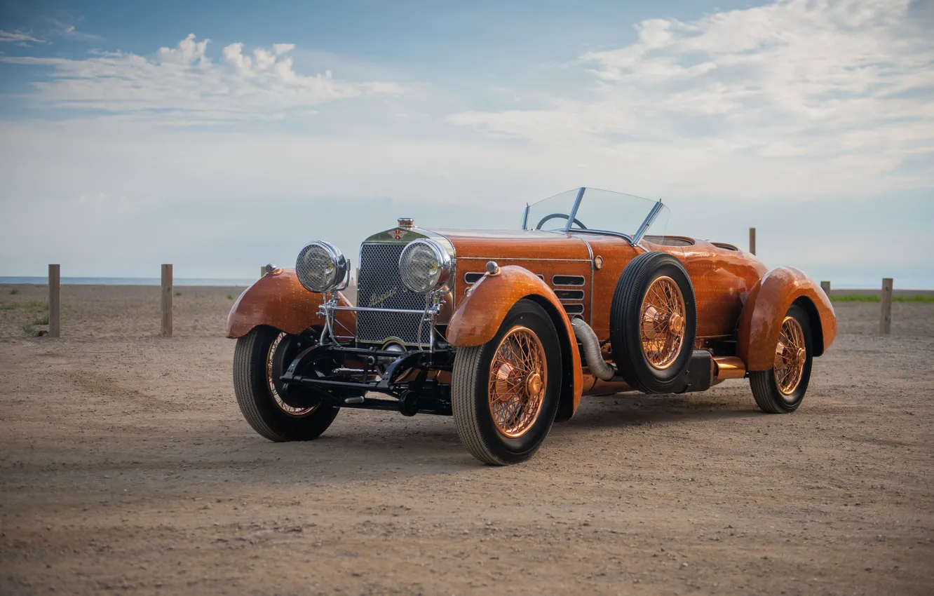 Photo wallpaper Retro, Hispano-Suiza, 1924, Hispano-Suiza H6C Tulipwood Torpedo