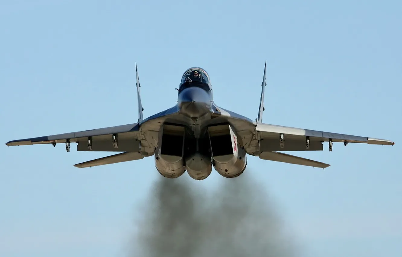 Photo wallpaper flight, fighter, the MiG-29