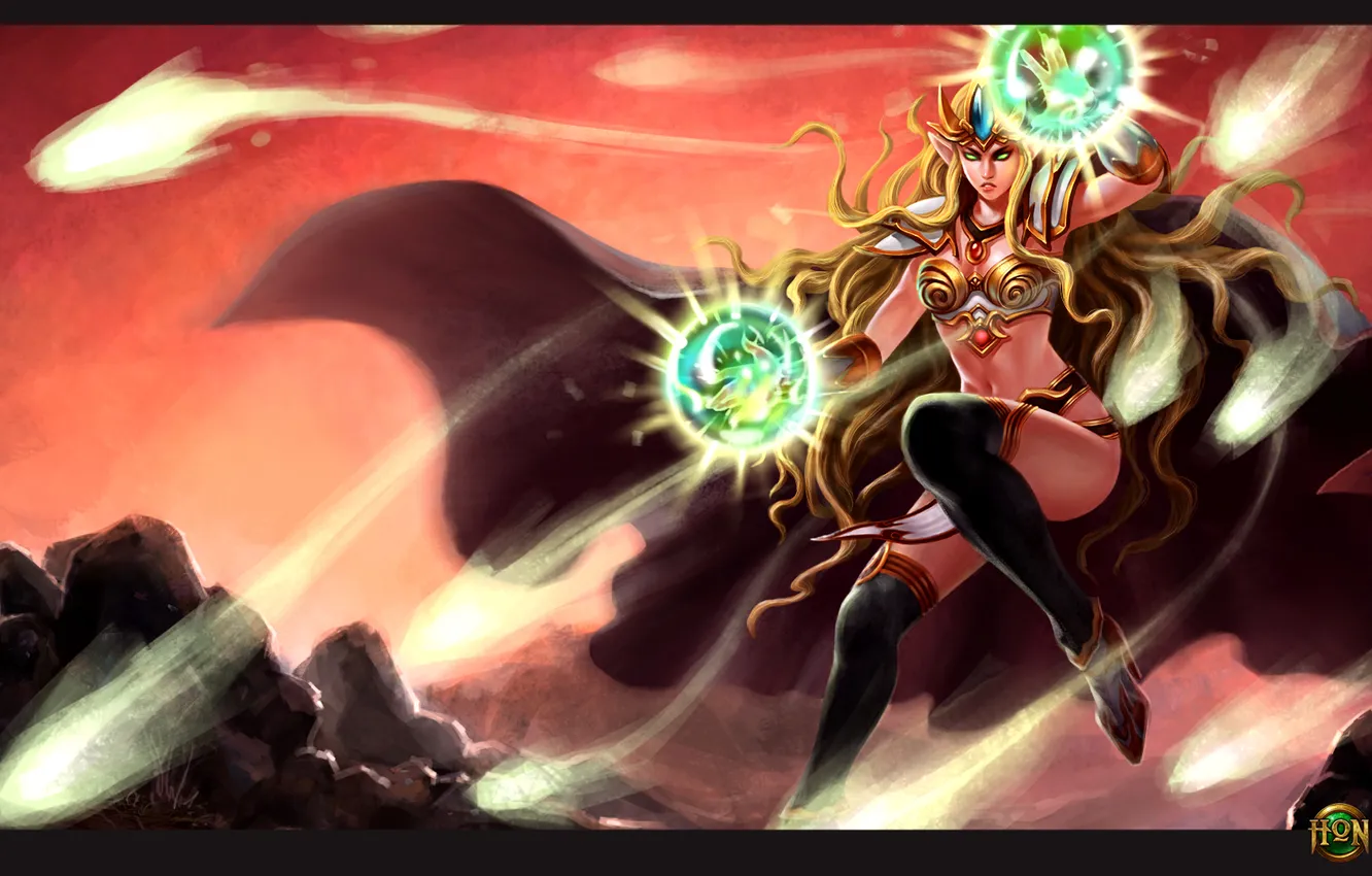 Photo wallpaper girl, hon, the witch, Heroes of Newerth, moba, Artesia