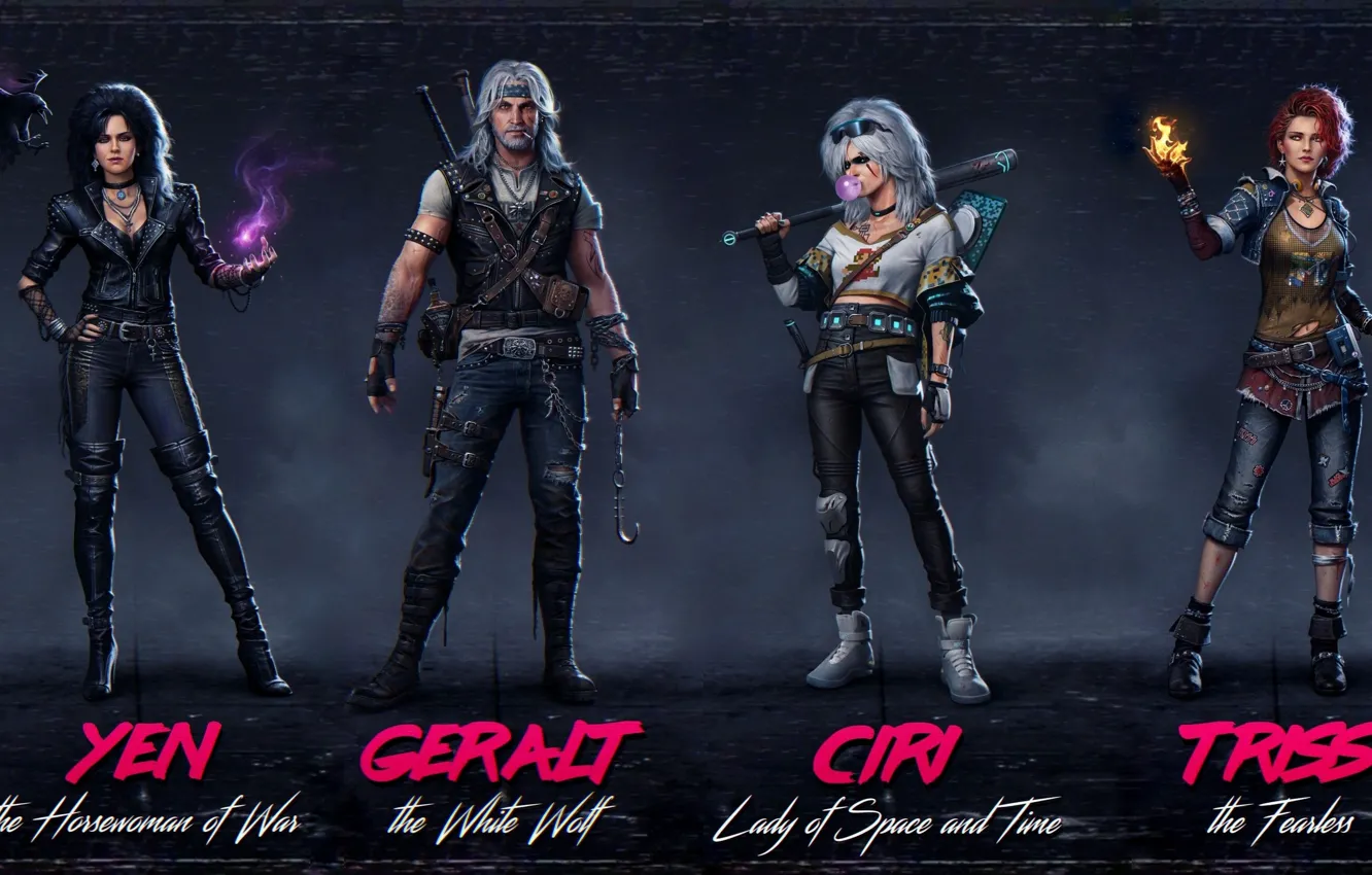 Photo wallpaper Ian, Triss Merigold, Geralt of Rivia, Triss Merigold, White Wolf, The Witcher 3 Wild Hunt, …