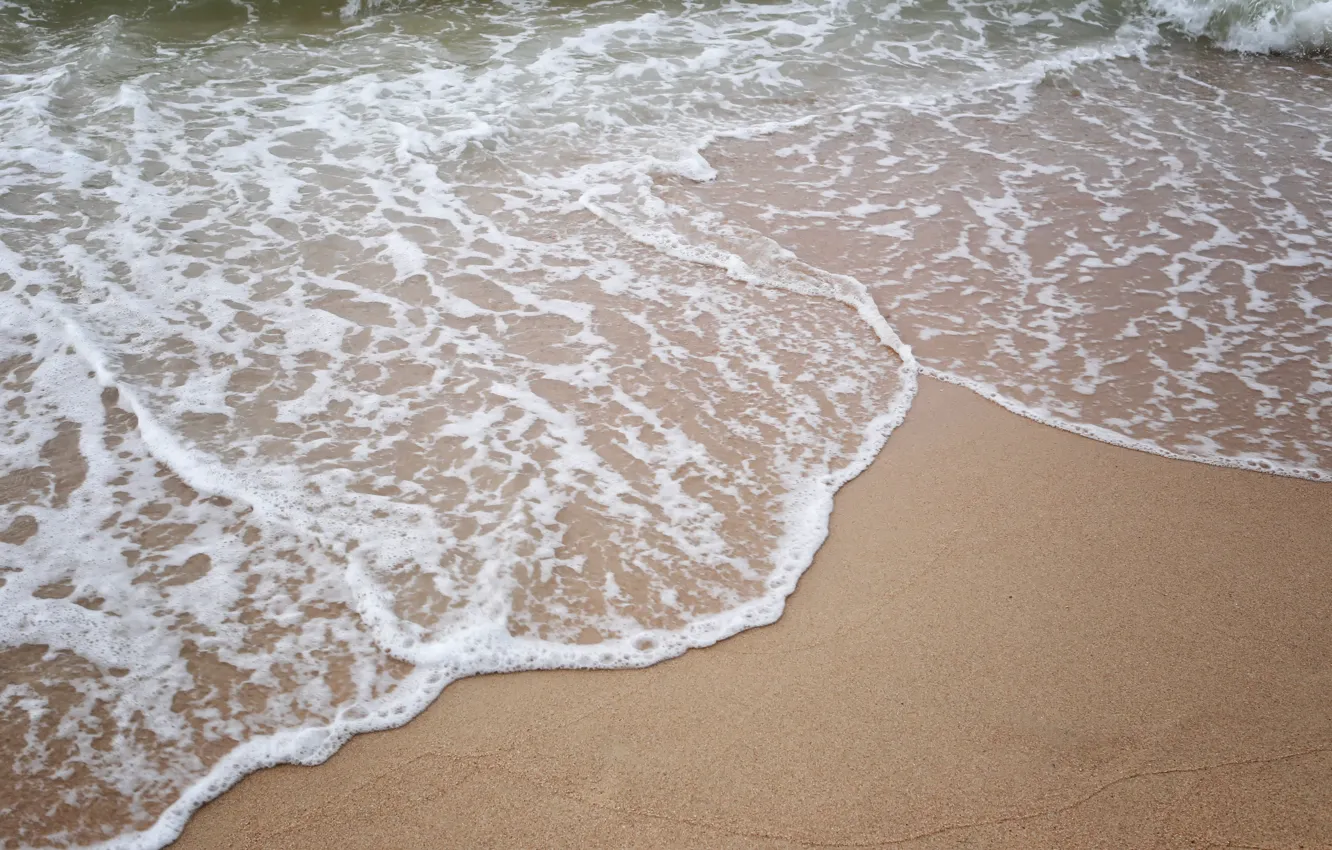 Photo wallpaper sand, sea, wave, beach, summer, summer, beach, sea