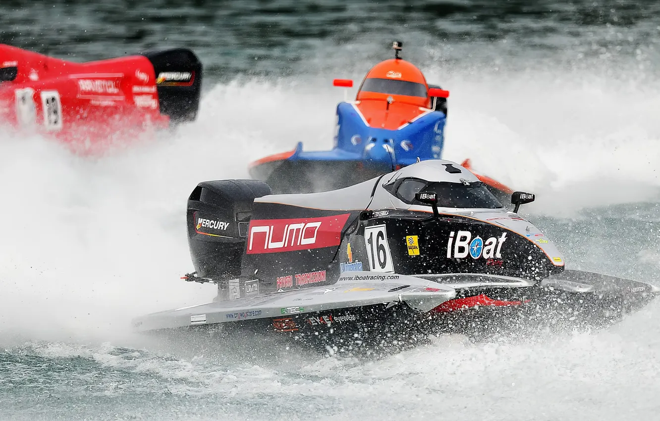 Photo wallpaper race, boat, speed