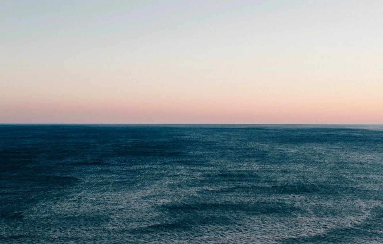 Photo wallpaper sea, the sky, horizon, twilight