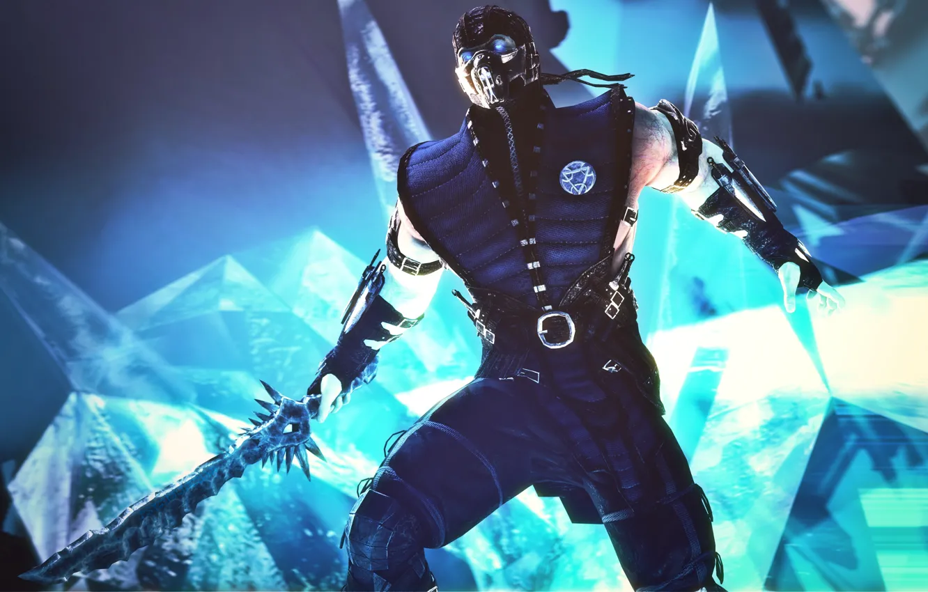 Photo wallpaper sword, ice, Sub-Zero, Mortal Kombat X