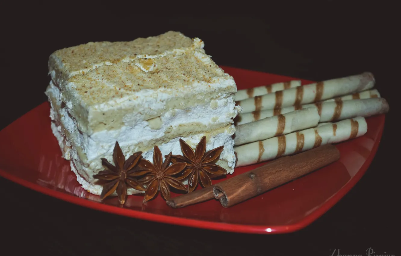 Photo wallpaper food, tube, Cake, star anise