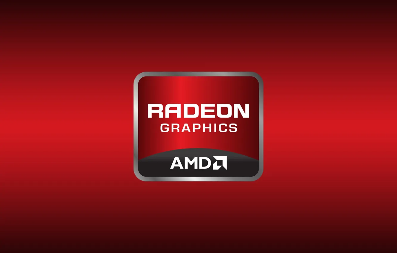Photo wallpaper Red, AMD, Radeon, Graphics