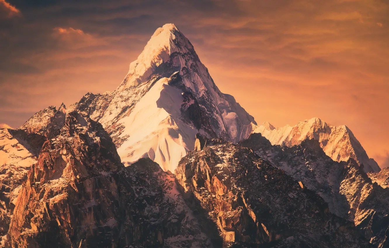 Photo wallpaper snow, mountains, mountains, snow, The Himalayas, Himalayas