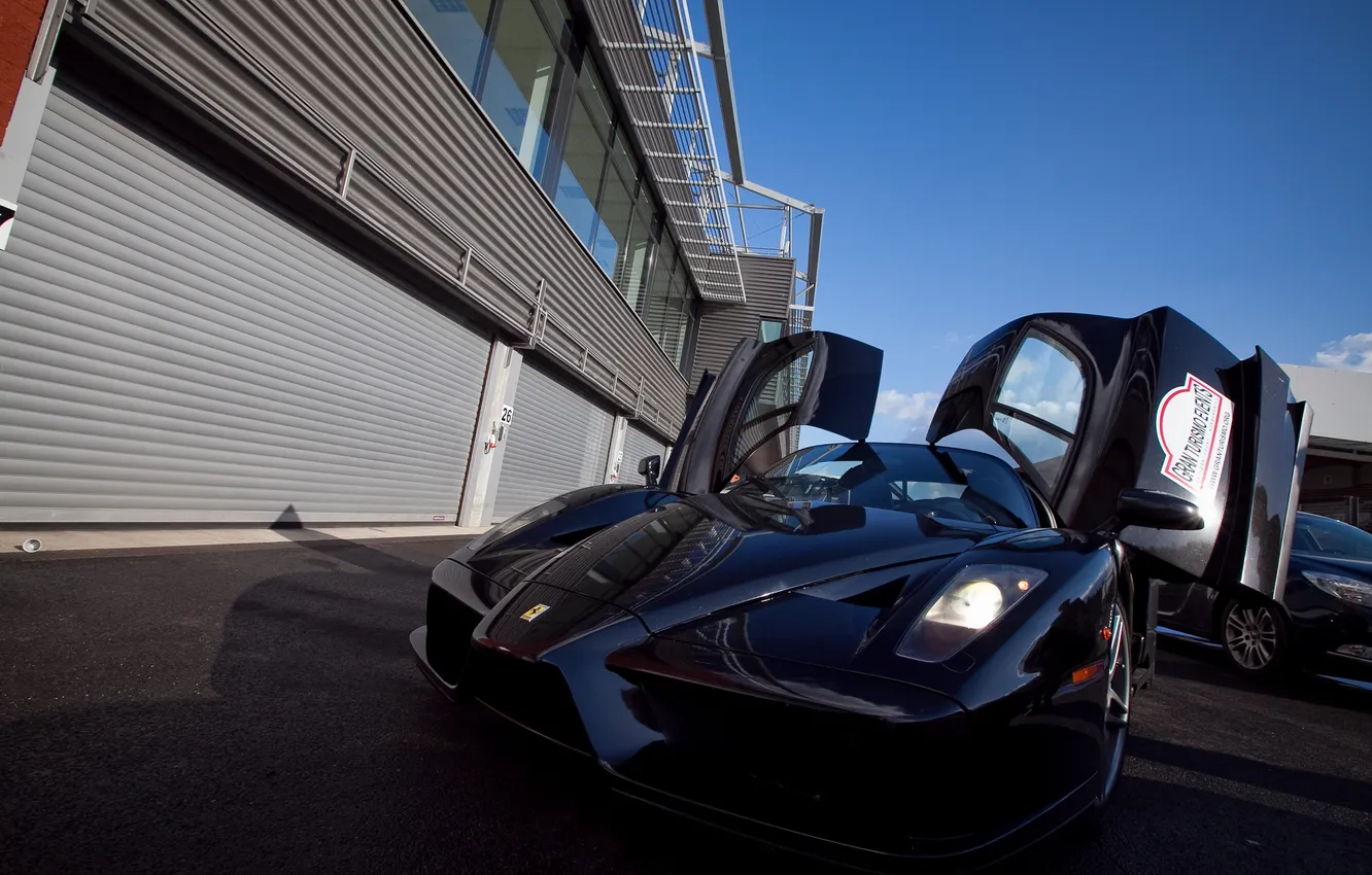 Photo wallpaper machine, the door, Ferrari Enzo