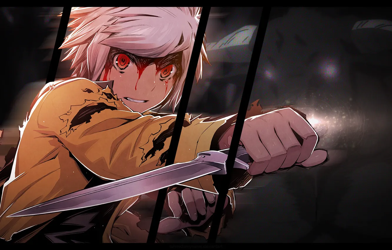 Photo wallpaper knife, guy, DanMaChi