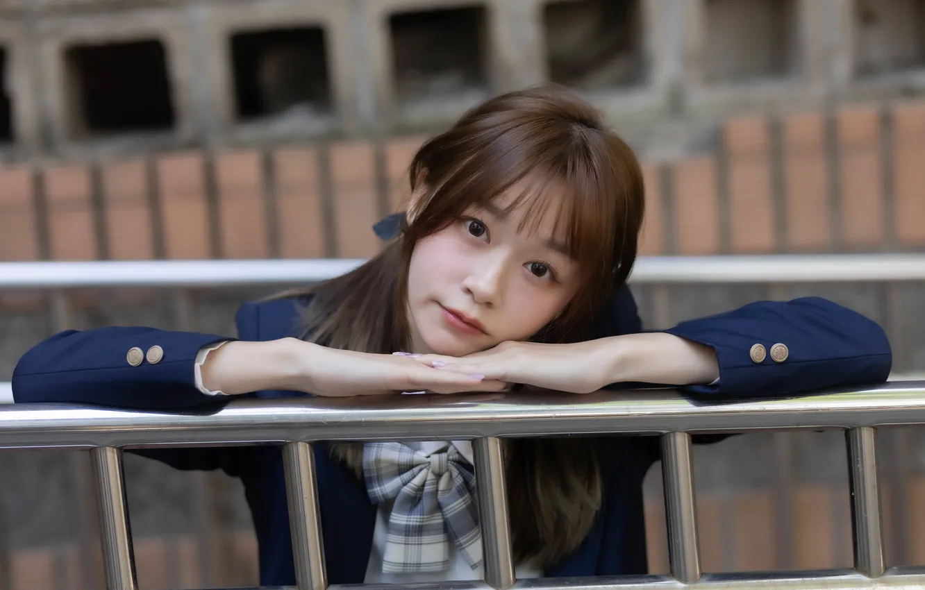 Photo wallpaper look, girl, Asian