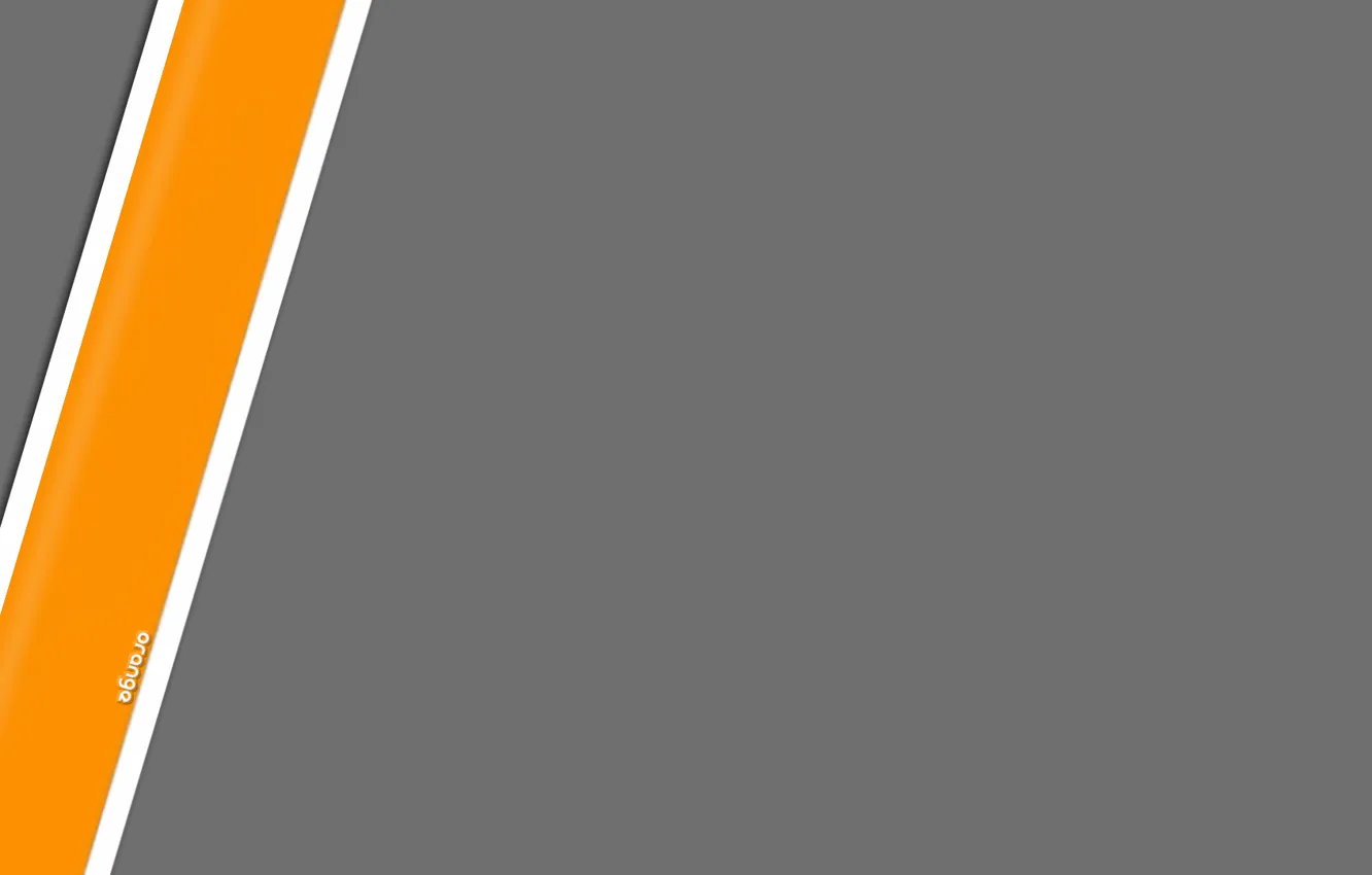 Photo wallpaper grey, strip, minimalism, orange