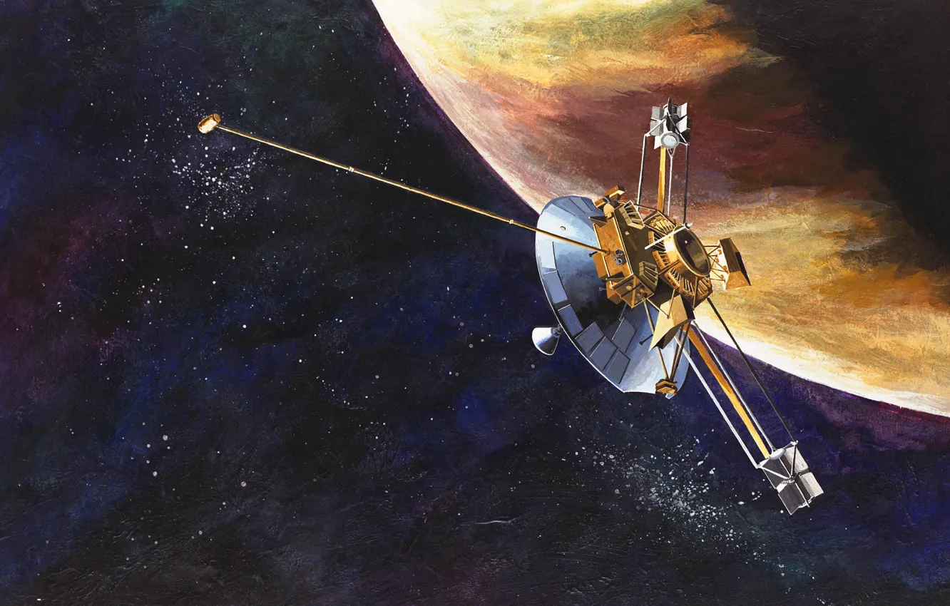 Photo wallpaper NASA, unmanned, Pioneer 10, spacecraft