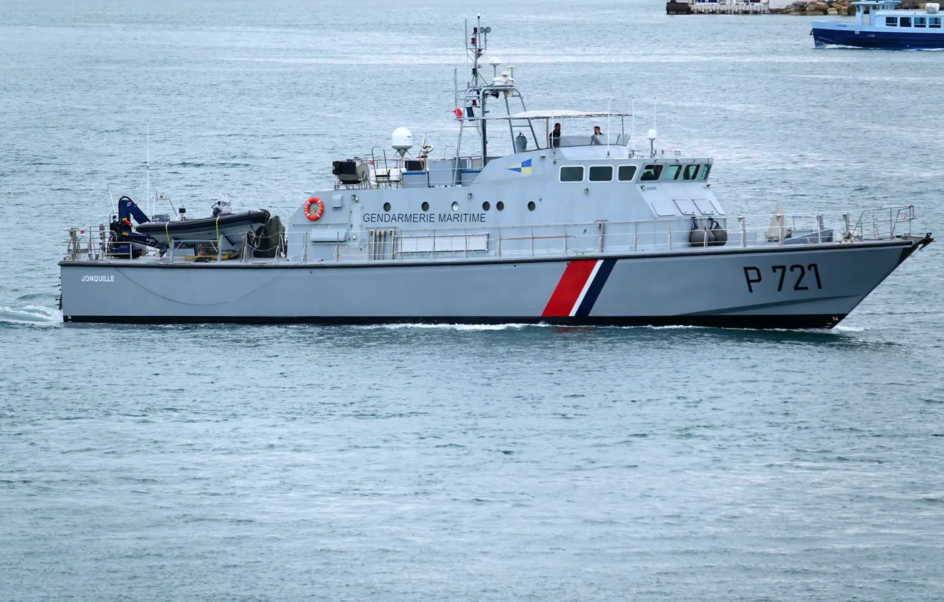 Photo wallpaper the coast guard, Daffodil, boat, France