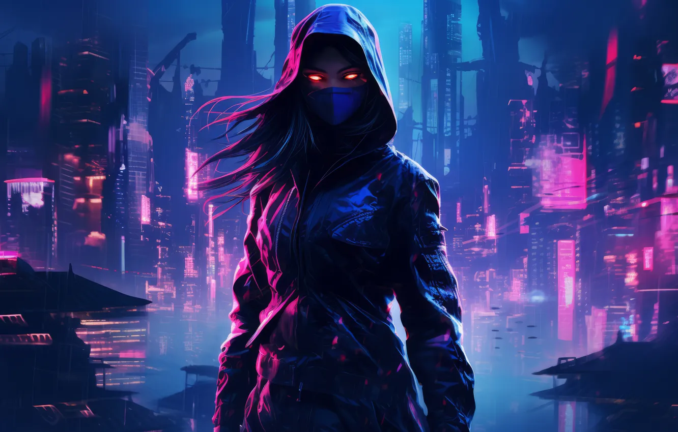 Photo wallpaper ninja, Medium, equipment, wearing