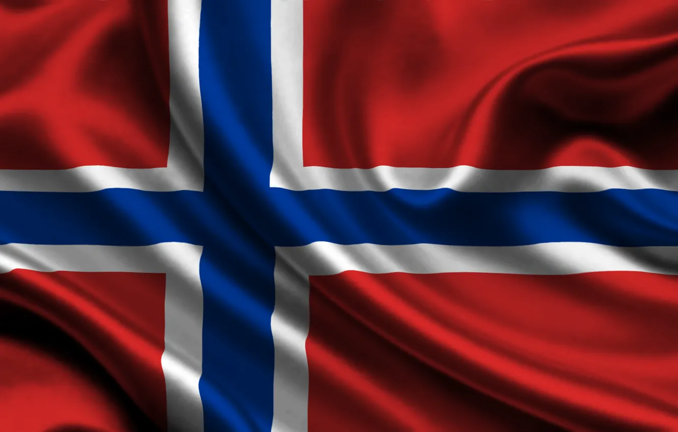 Photo wallpaper flag, Norway, norway