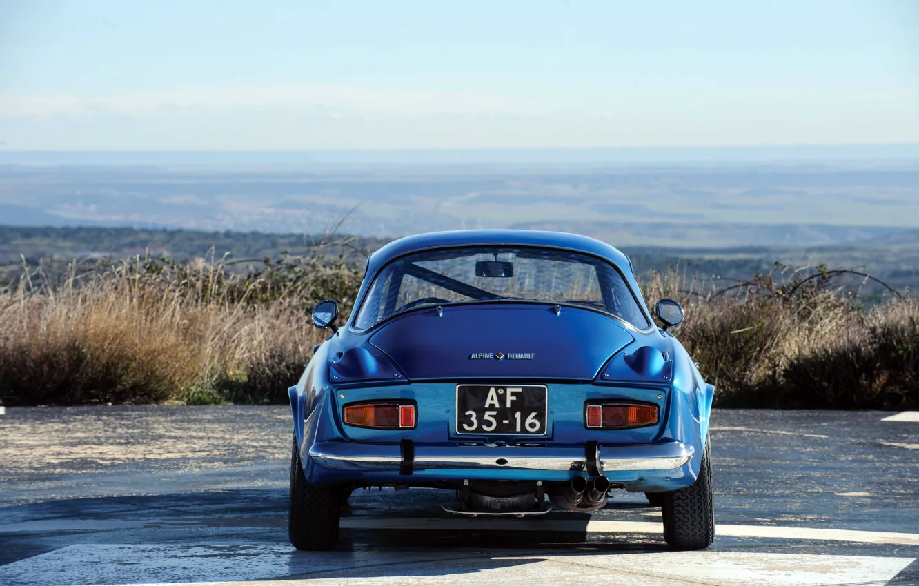 Photo wallpaper Renault, rear, 1973, Alpine, Renault Alpine A110 1600S