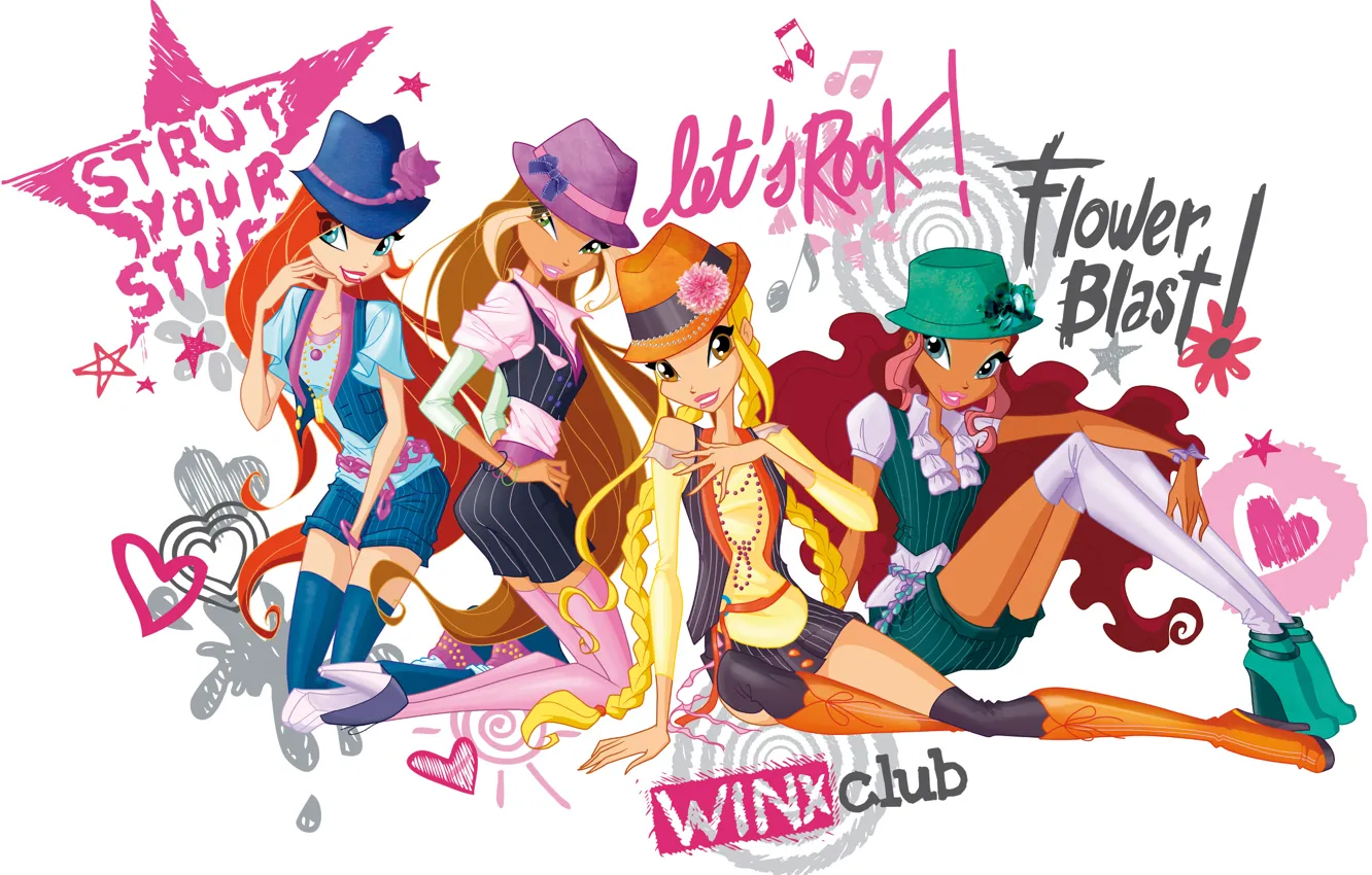 Photo wallpaper Leila, Bloom, Winx Club, Winx Club, Stella, Flora