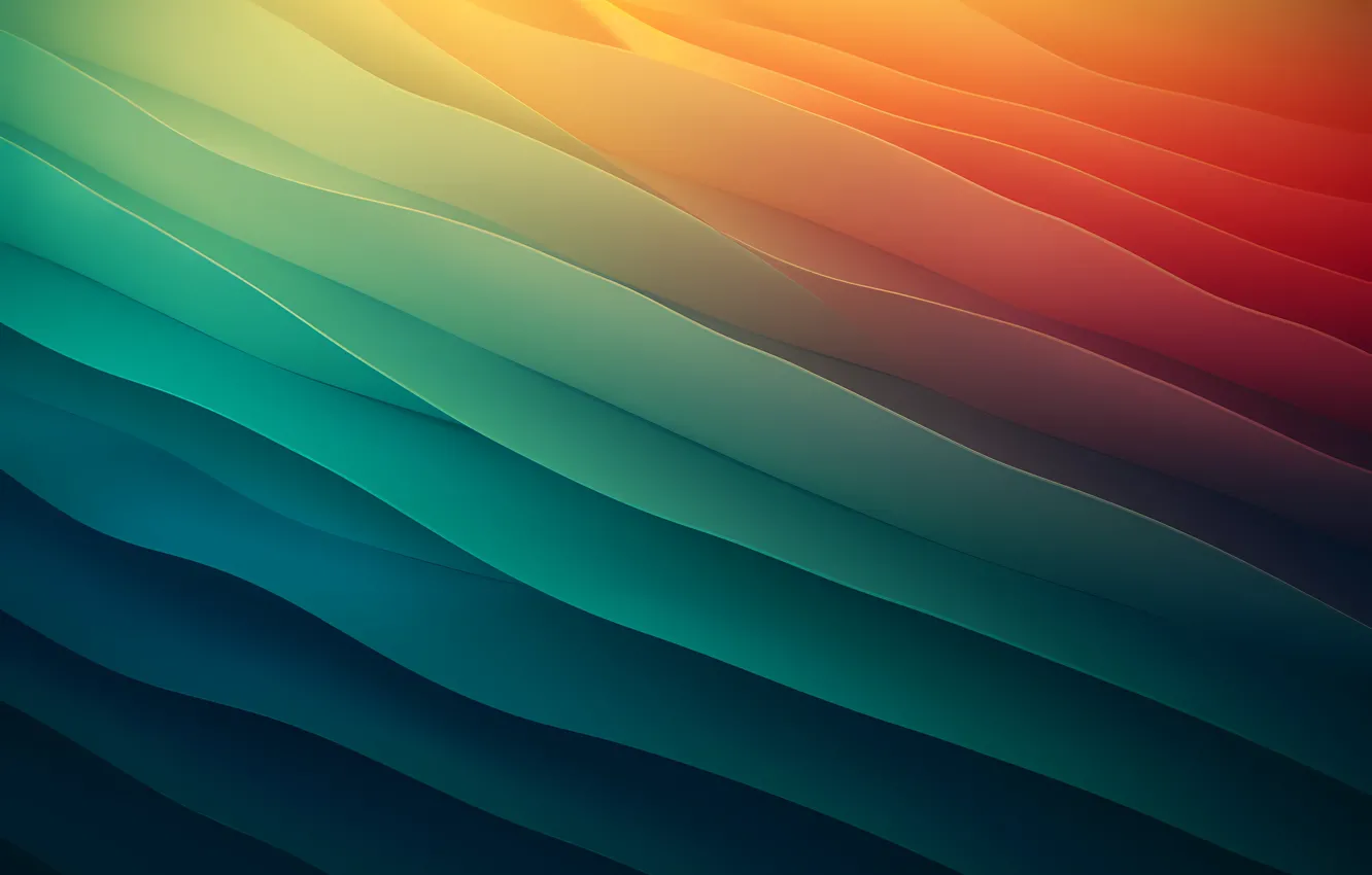 Photo wallpaper colors, wave, diagonal