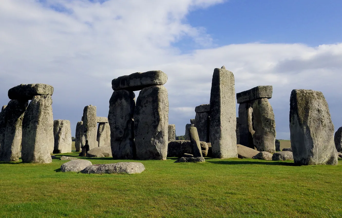 Photo wallpaper landscape, nature, stones, Stonehenge