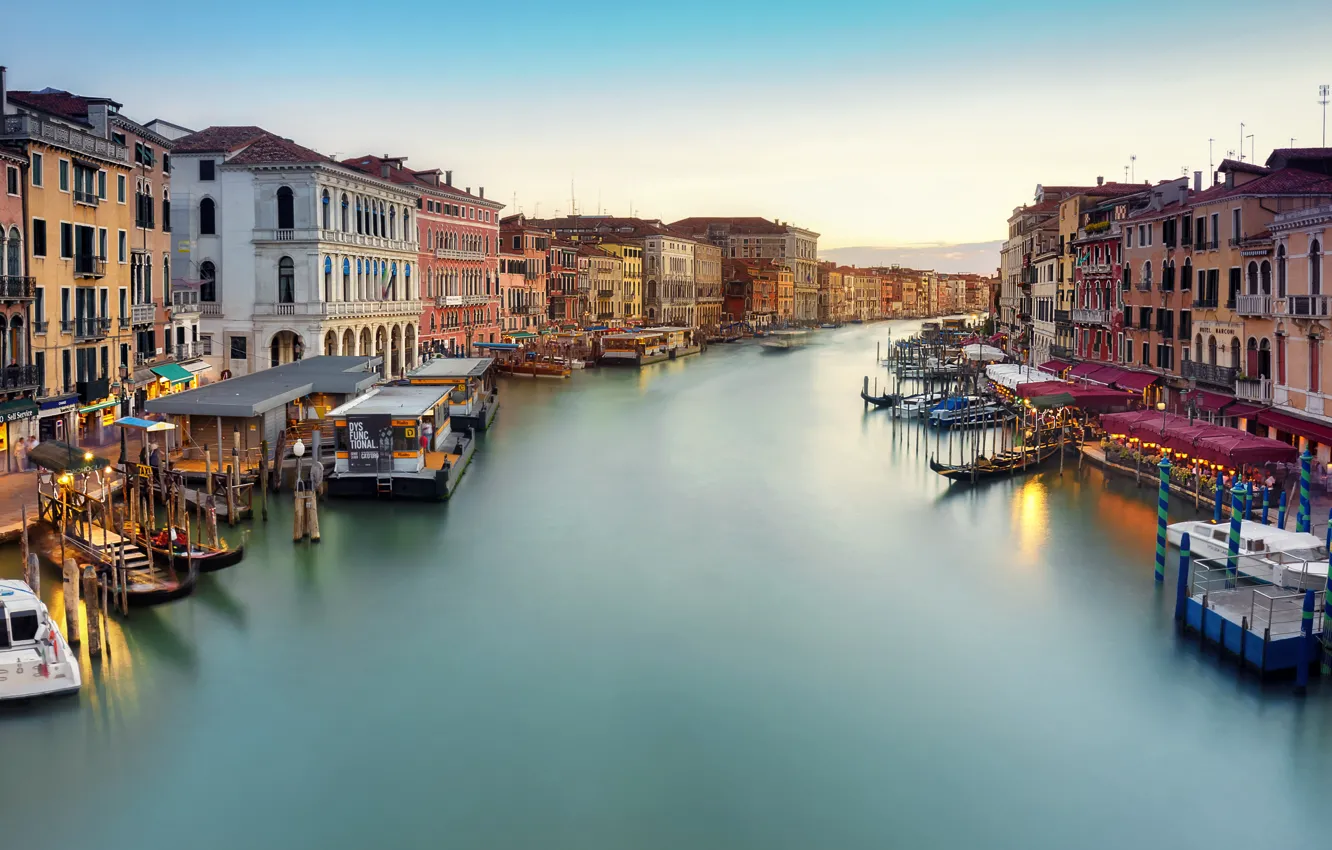 Photo wallpaper the city, channel, venecia