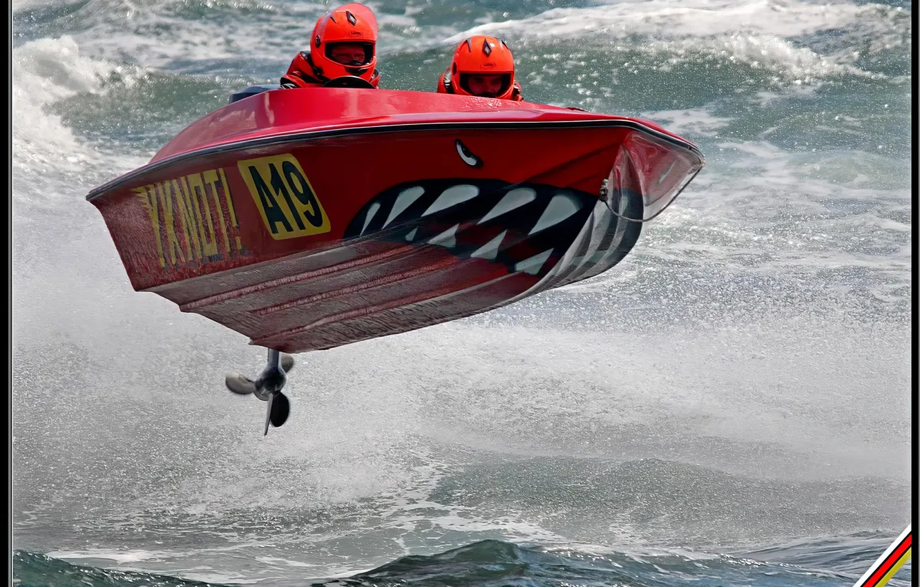 Photo wallpaper race, boat, speed