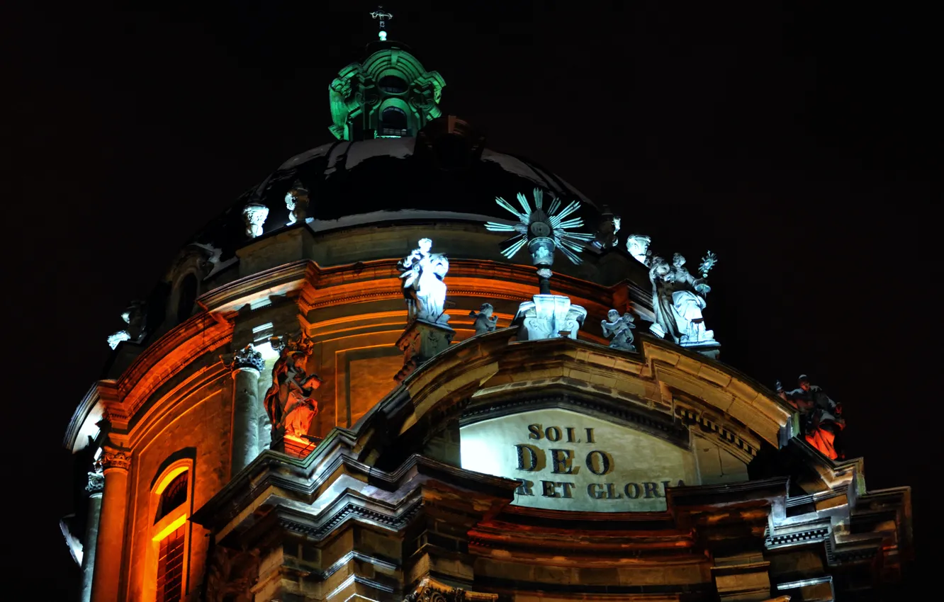 Photo wallpaper winter, Leo, the evening, backlight