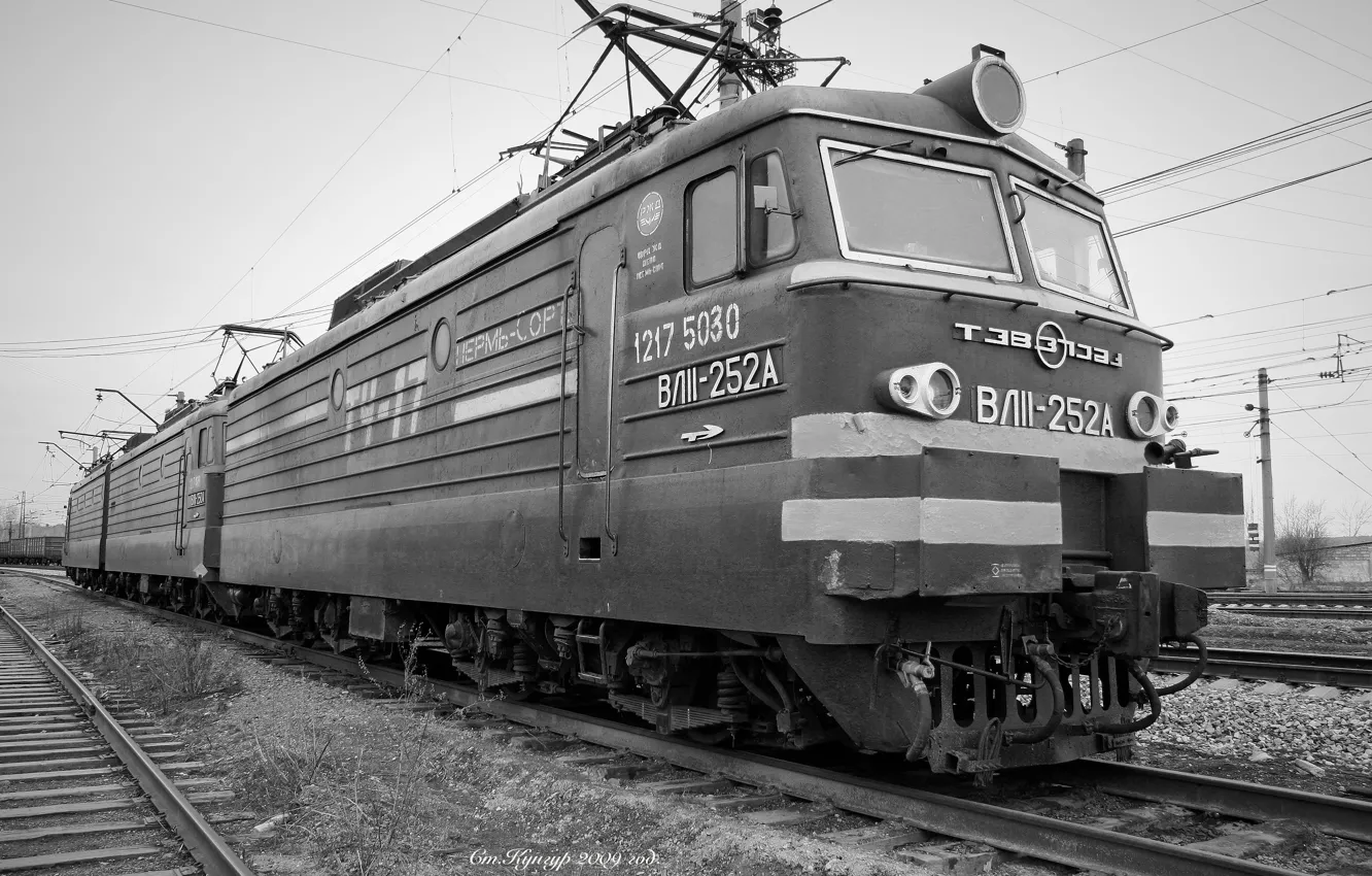 Photo wallpaper Railroad, VL11, Electric