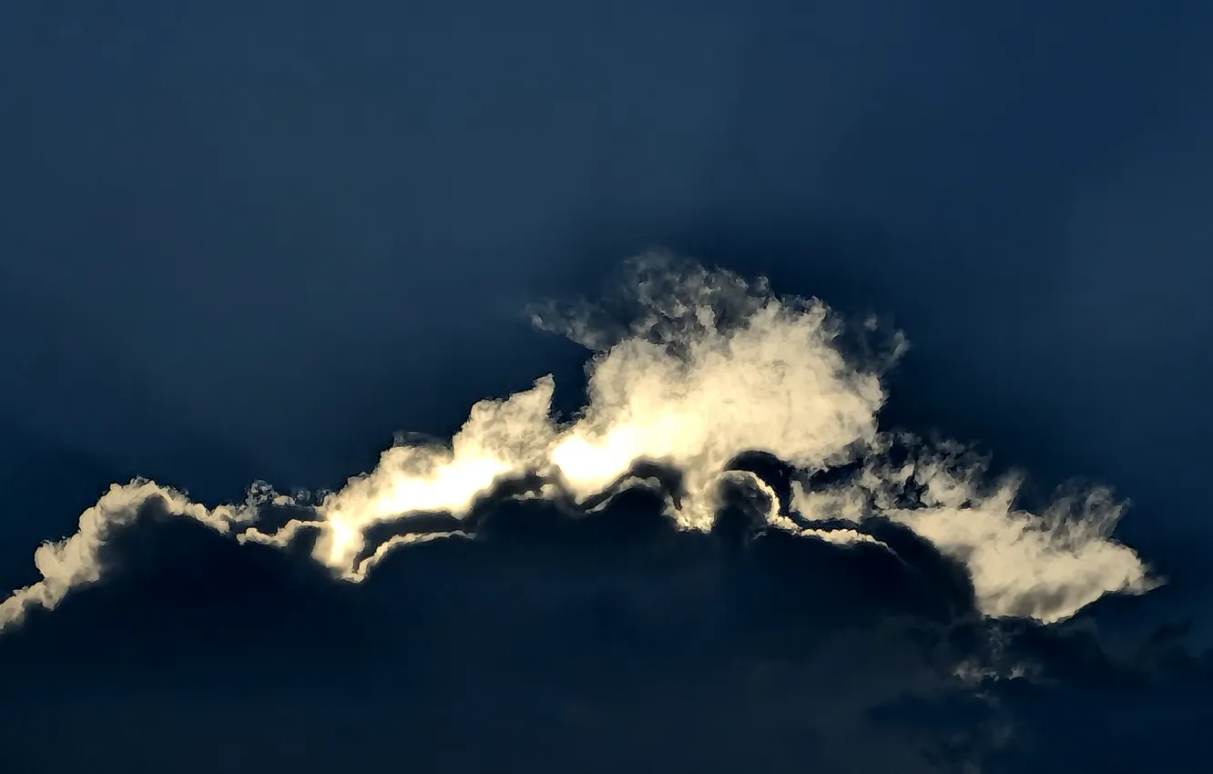 Photo wallpaper sky, sunset, cloud, SUHART, blue & white