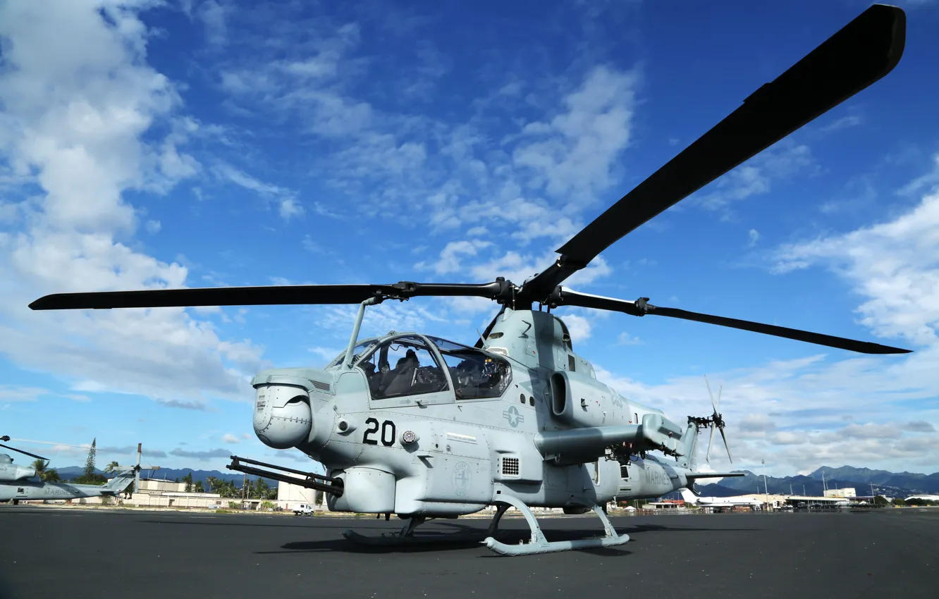 Photo wallpaper helicopter, US Marine Corps, AH-1Z Viper