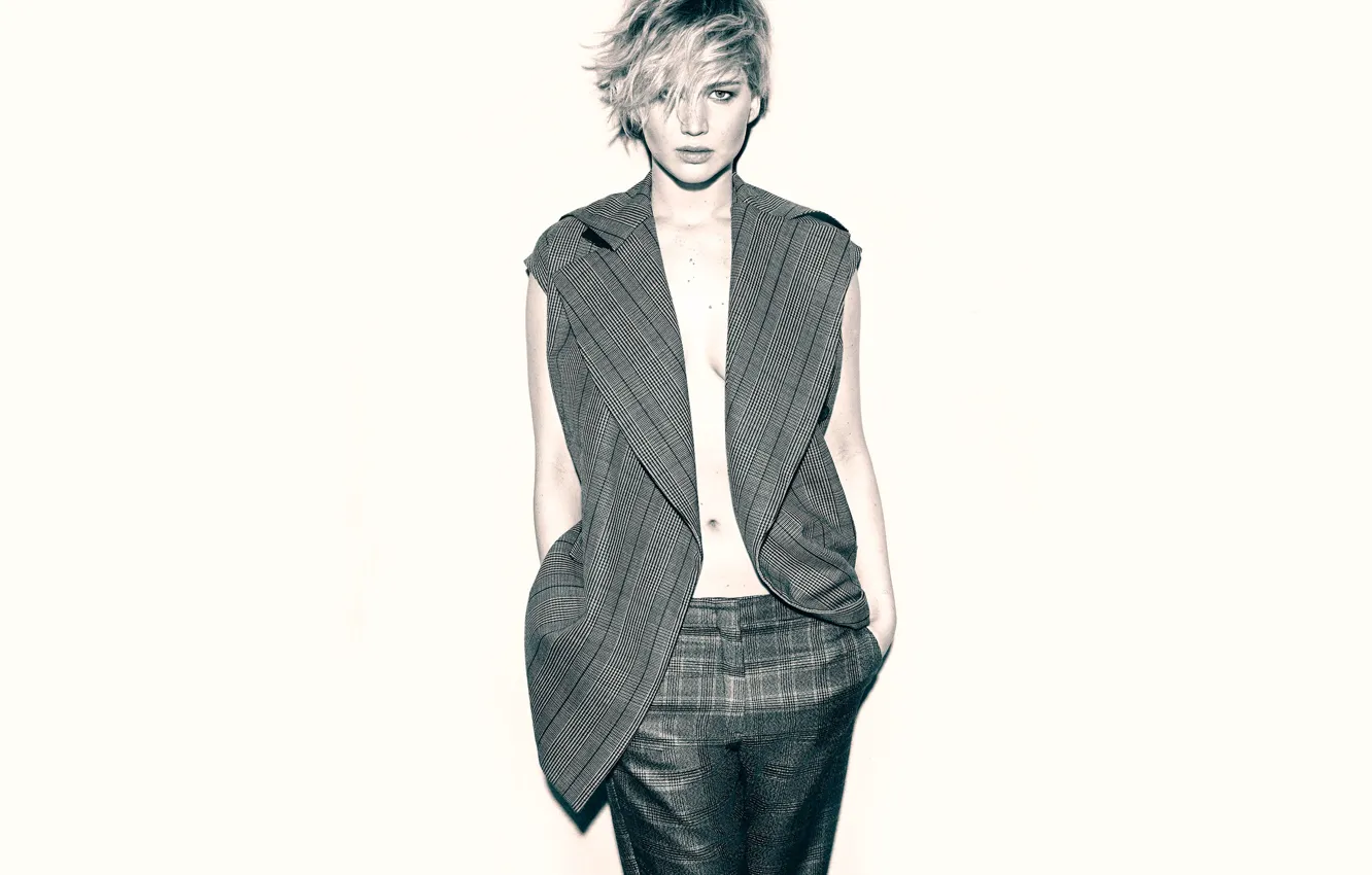 Photo wallpaper photoshoot, Jennifer Lawrence, Marie Claire, March 2014