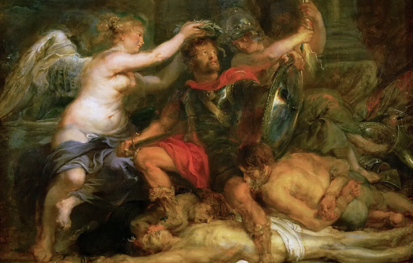 Photo wallpaper picture, Peter Paul Rubens, Pieter Paul Rubens, The Crowning Of The Winner