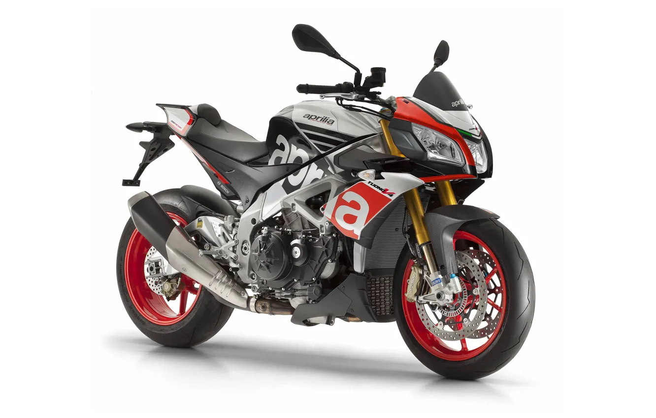 Photo wallpaper tuning, white background, Aprilia, Factory, 1100, Thunder, 2015-18, V4