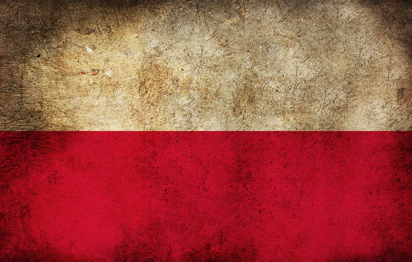 Photo wallpaper flag, Poland, Poland, Russia