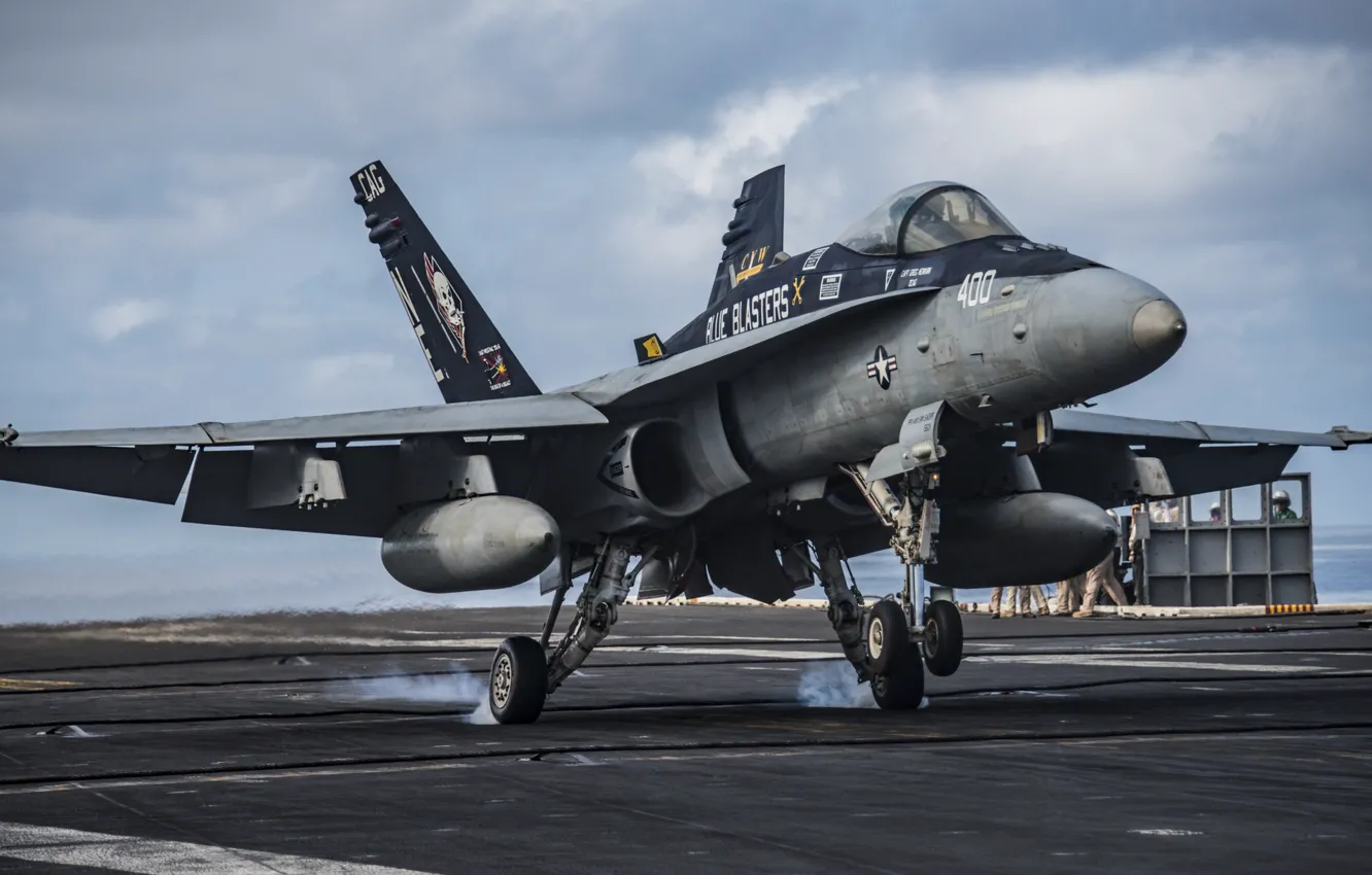 Photo wallpaper fighter, the rise, FA-18C Hornet