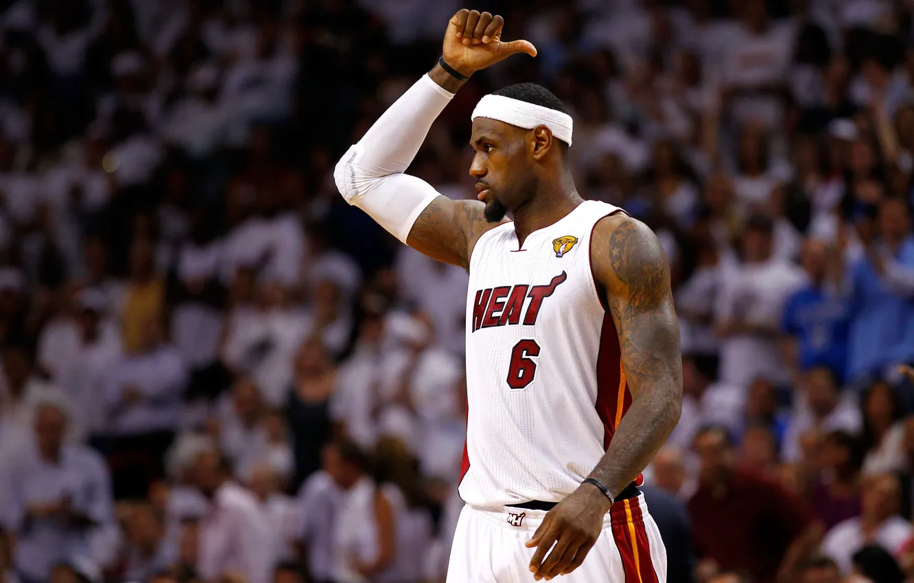 Photo wallpaper sport, the game, Basketball, Miami, NBA, LeBron James, Heat