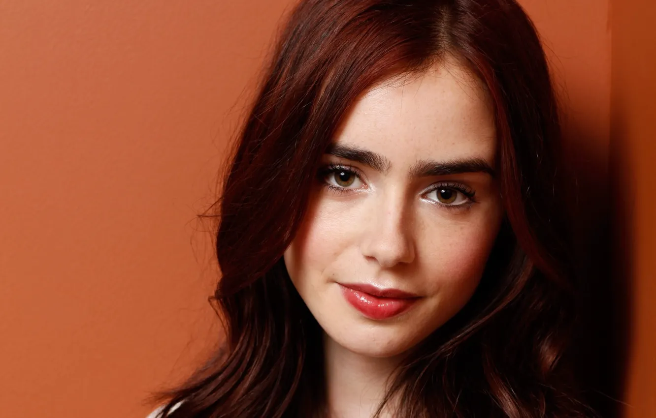 Photo wallpaper actress, brunette, Lily Collins