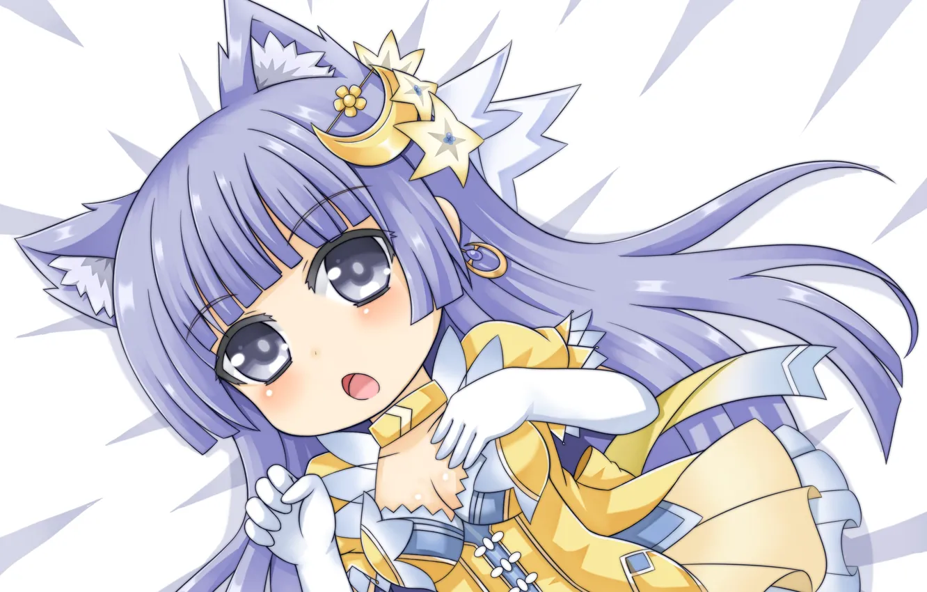 Photo wallpaper kawaii, Spirit, girl, moon, game, star, dress, nothing