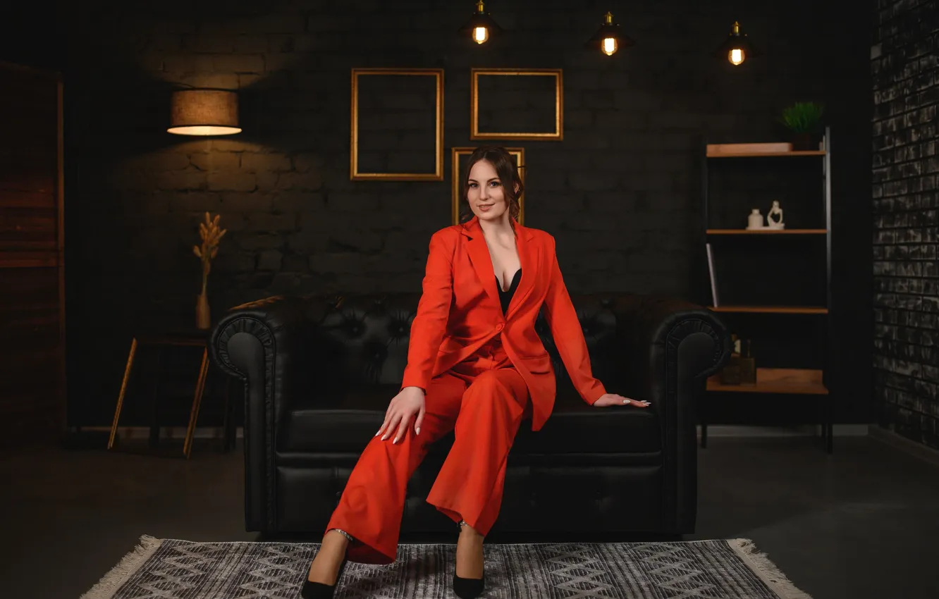 Photo wallpaper girl, sexy, smile, Wallpaper, sweetheart, model, bright, makeup