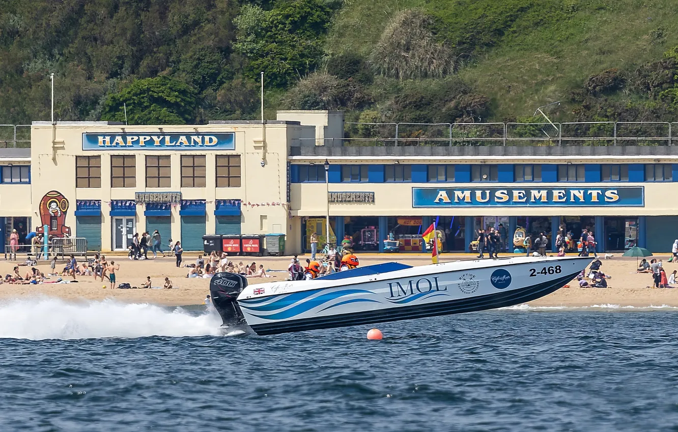 Photo wallpaper race, boat, speed
