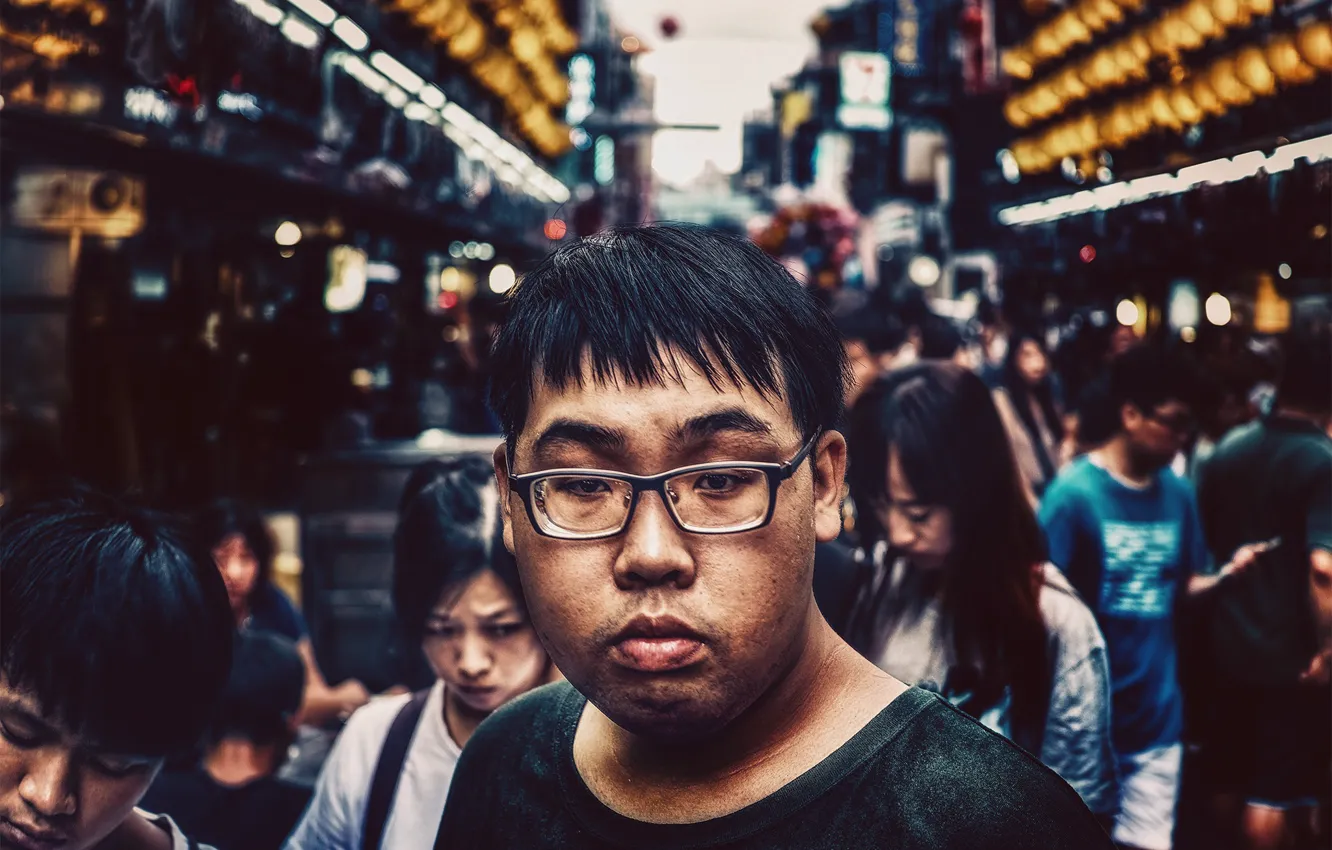 Photo wallpaper street, people, boy, Teenage, crowd, cityscape, everyday life, urban scene