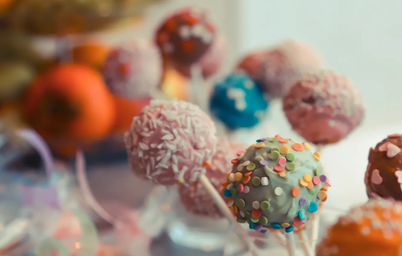 Photo wallpaper chocolate, candy, a lot, topping, sweet