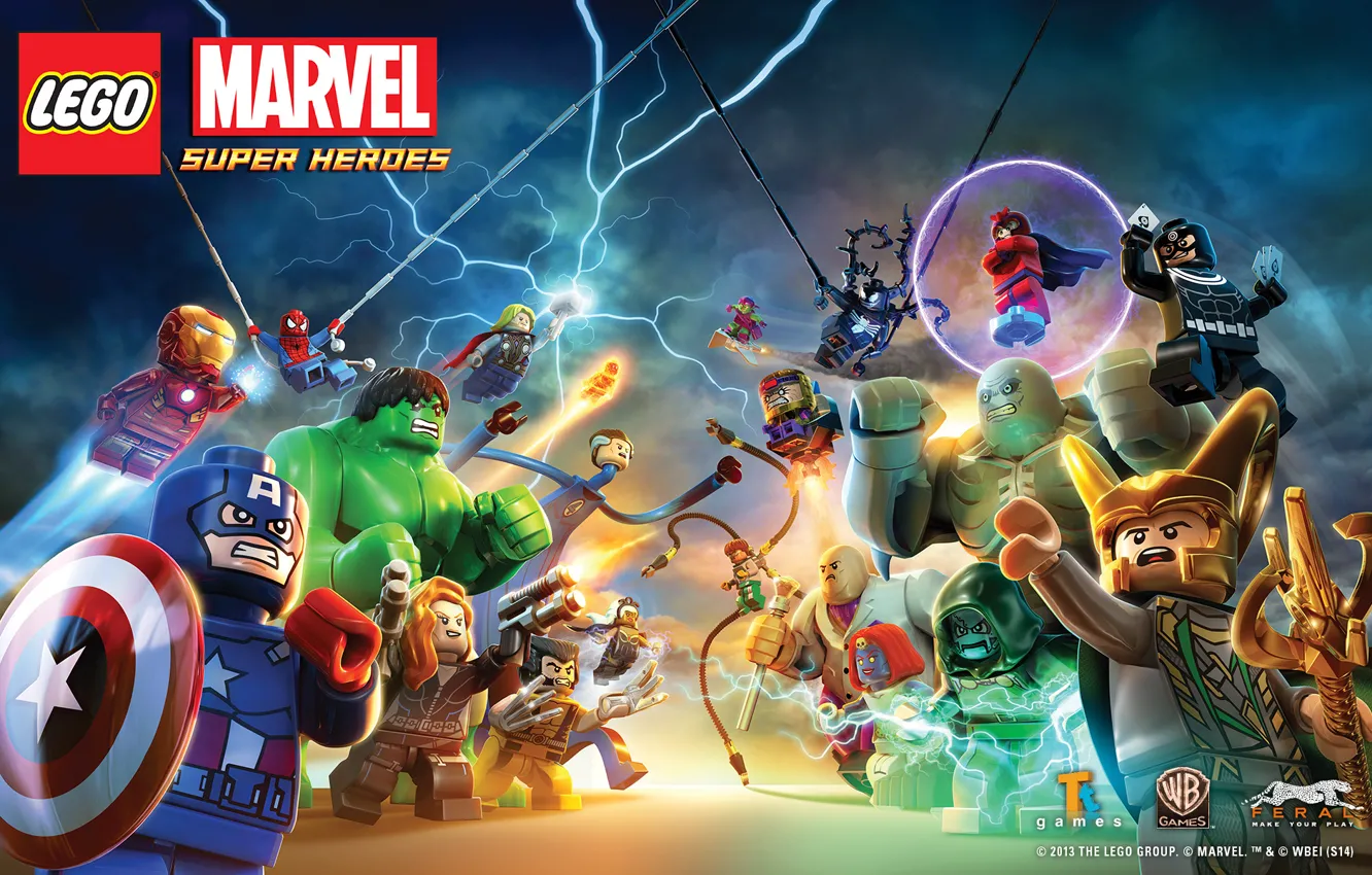 Photo wallpaper Wolverine, Storm, Iron Man, Captain America, Thor, Magneto, artwork, figures